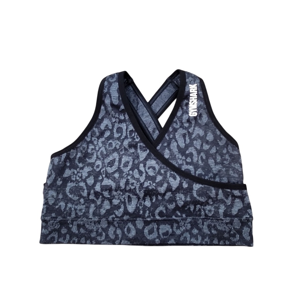 Gymshark Adapt Leopard Print Seamless Sports Bra … - image 1